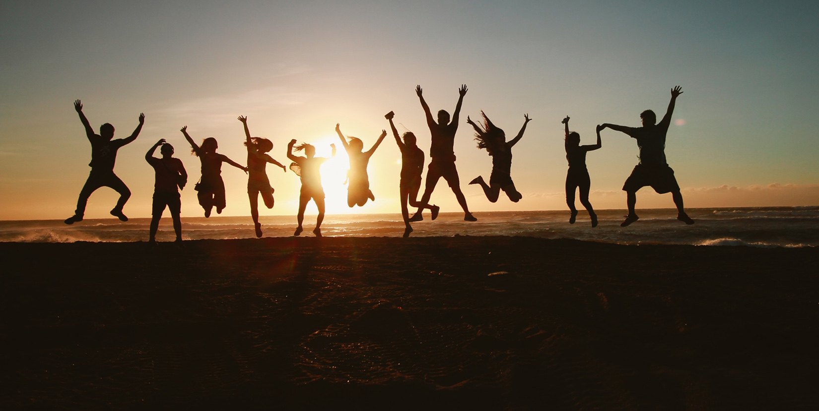 People jumping for joy - Things feel a bit rough at the moment. How can you choose to see the bright side? How can you be so positive when the world feels so negative?